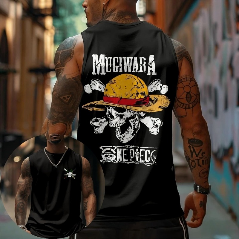 Tank Top Muscle - Camiseta sin mangas One Piece Mugiwara