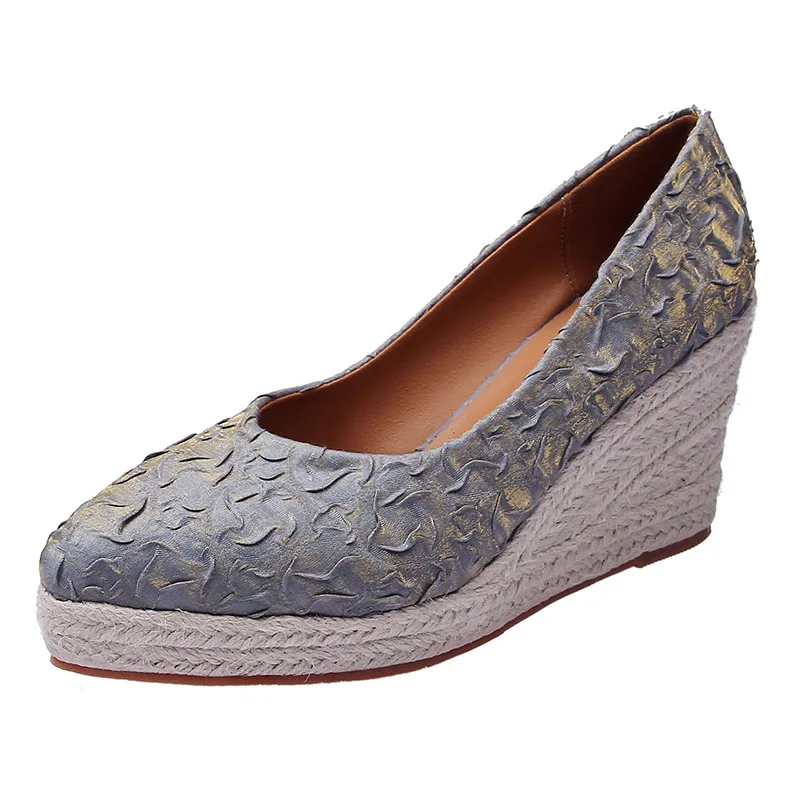 Zapatos de Plataforma con Tacó - Espadrille Slip On reseña y precio