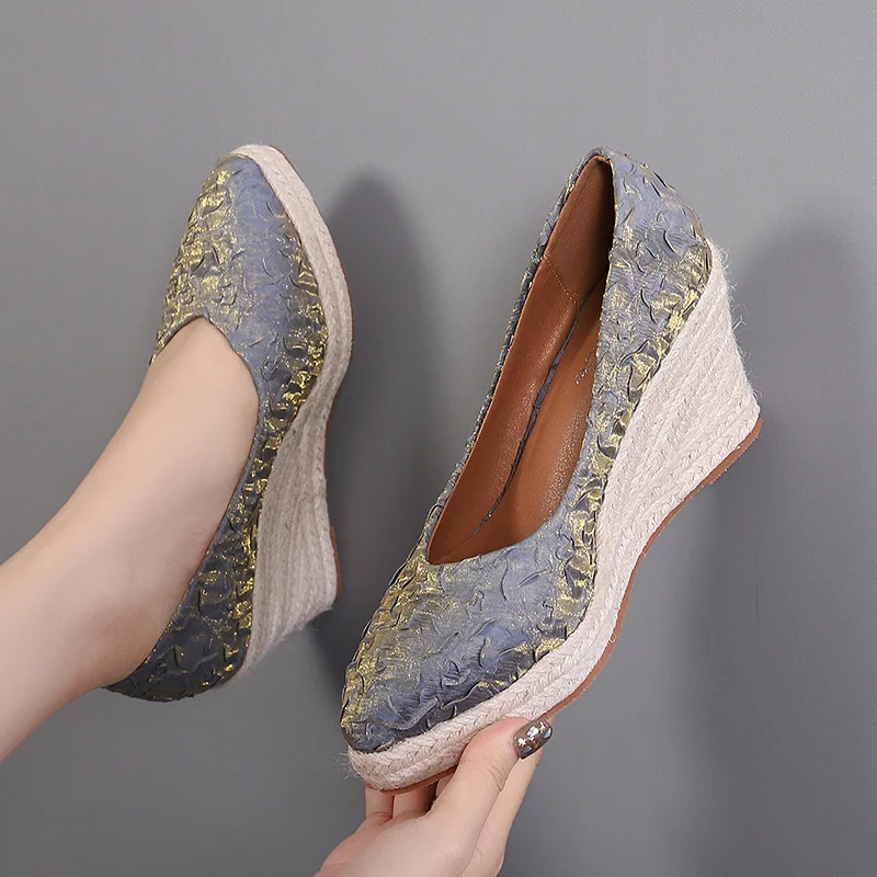 Zapatos de Plataforma con Tacó - Espadrille Slip On reseña y precio