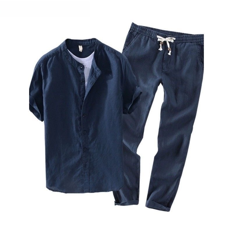 Conjunto de Camisa y Camiseta  - Linen Shirt Breathable reseña y precio