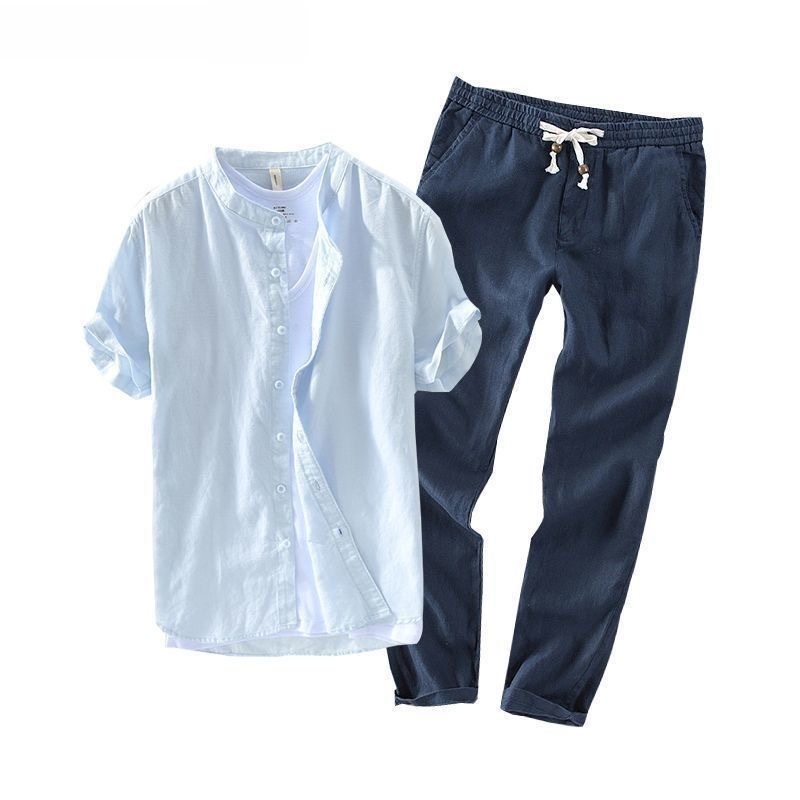 Conjunto de Camisa y Camiseta  - Linen Shirt Breathable reseña y precio