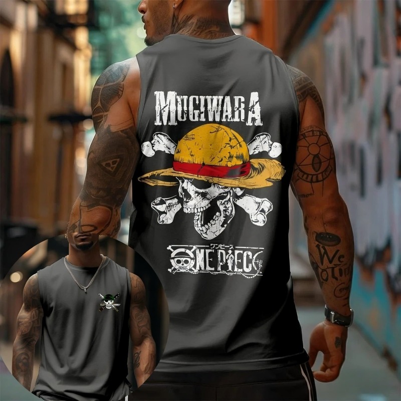 Camiseta sin mangas One Piece  - Tank Top Muscle reseña y precio