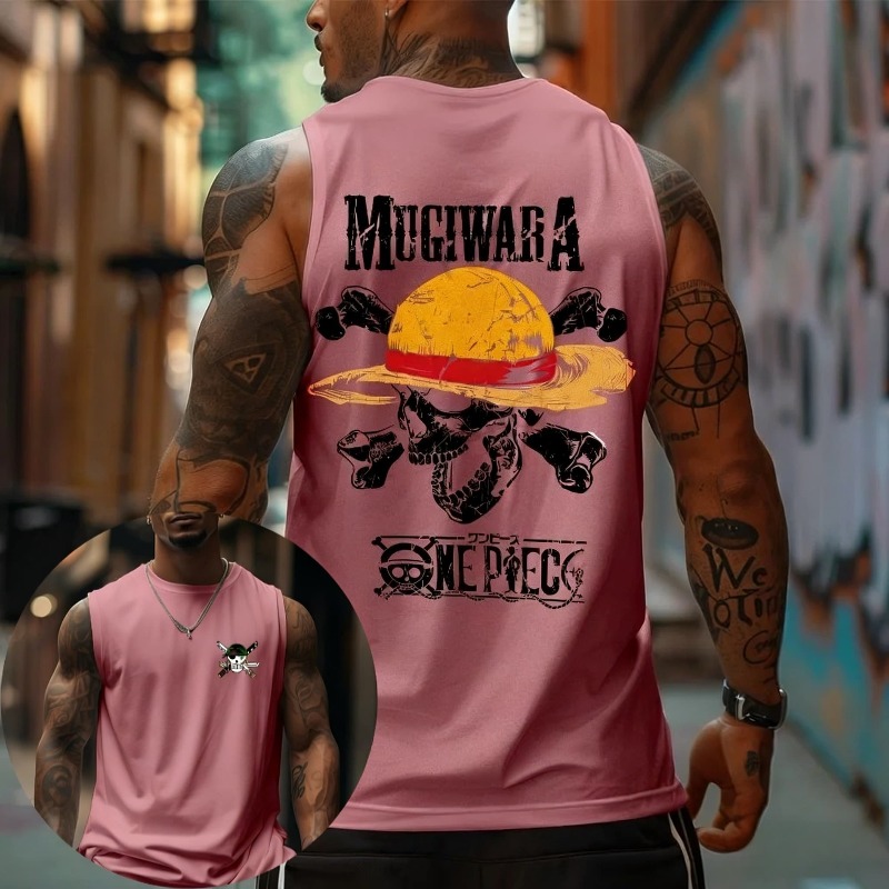 Camiseta sin mangas One Piece  - Tank Top Muscle reseña y precio