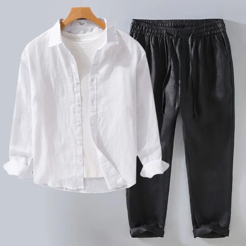 Camisa de Hombre de Lino Puro  - Linen Shirt Breathable reseña y precio