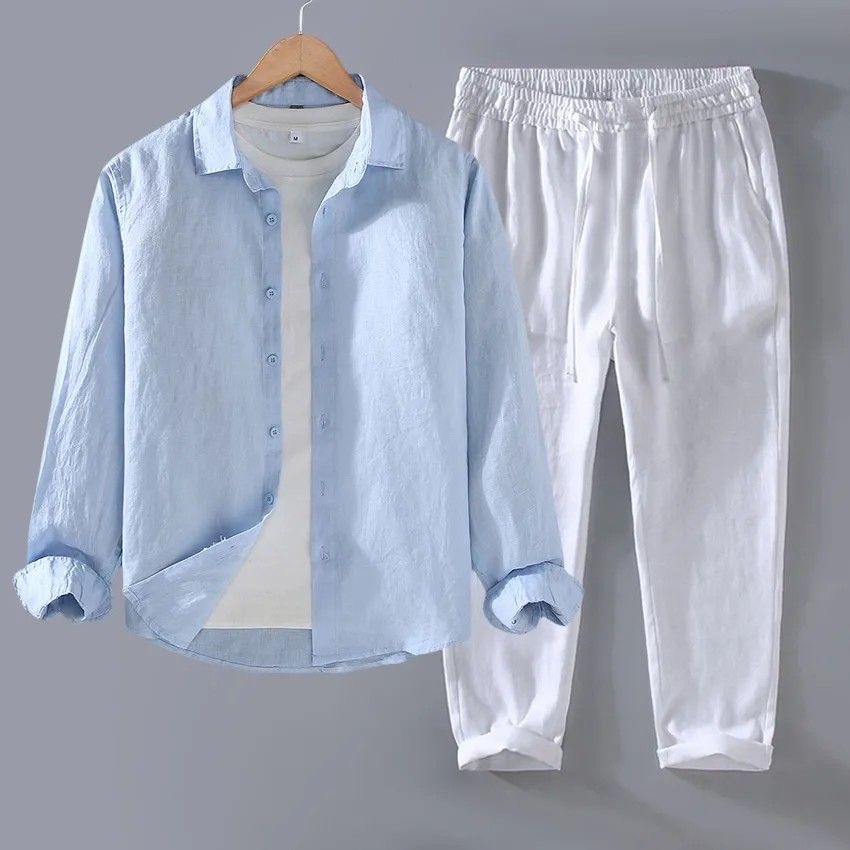 Camisa de Hombre de Lino Puro  - Linen Shirt Breathable reseña y precio