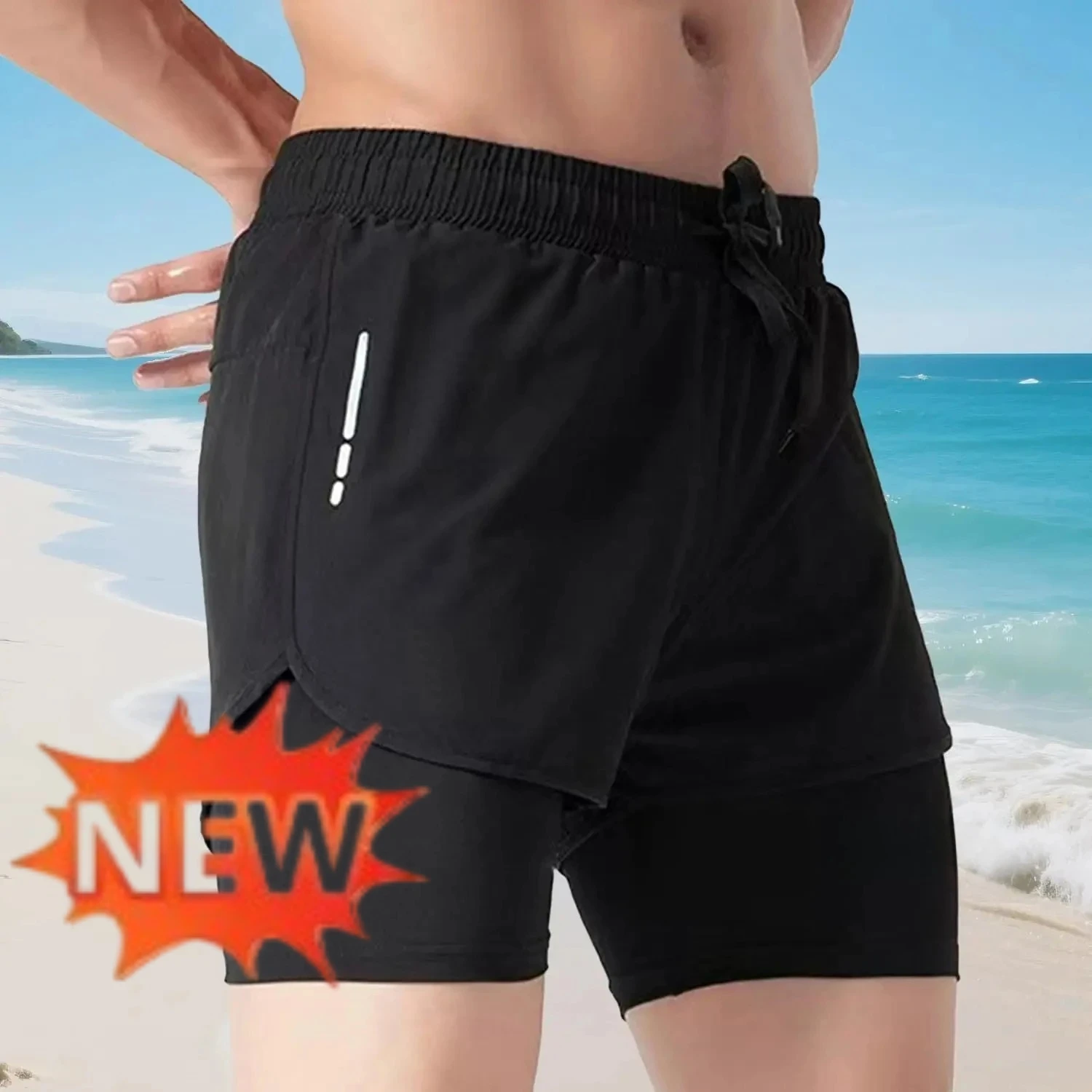Pantalones cortos de baño 2 en - Swim Trunk Quick Dry reseña y precio