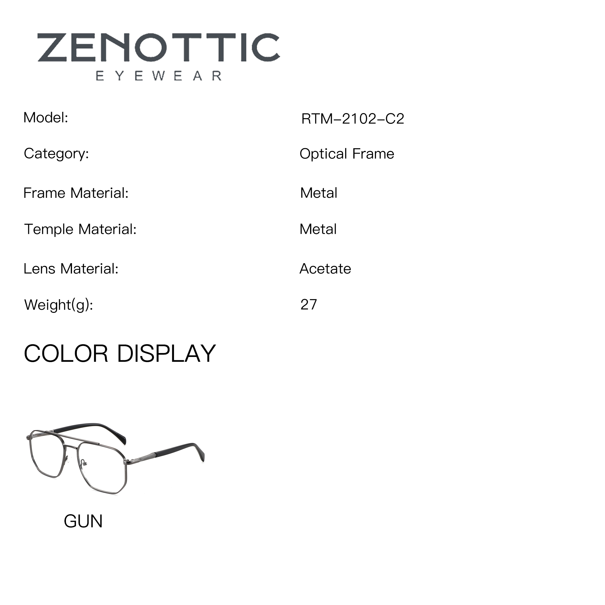Gafas de Sol ZENOTTIC Talla M, - Sunglasses Aviator Polarized reseña y precio