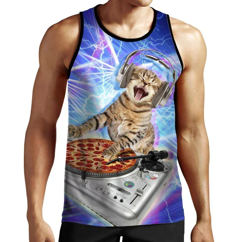Camiseta sin mangas con estamp - Tank Top Muscle reseña y precio