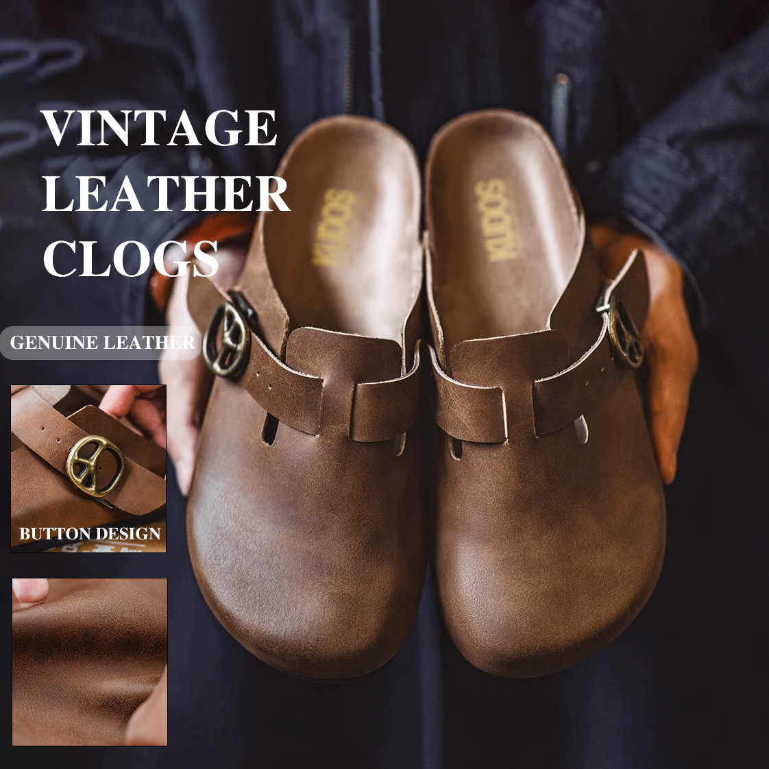 Maden Vintage marrón Crazy Hor - Flip Flop Leather Men reseña y precio