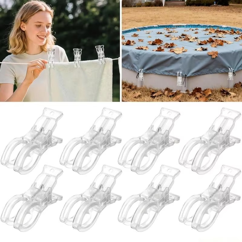 10 Pinzas Grandes Transparente - Beach Towel Large reseña y precio