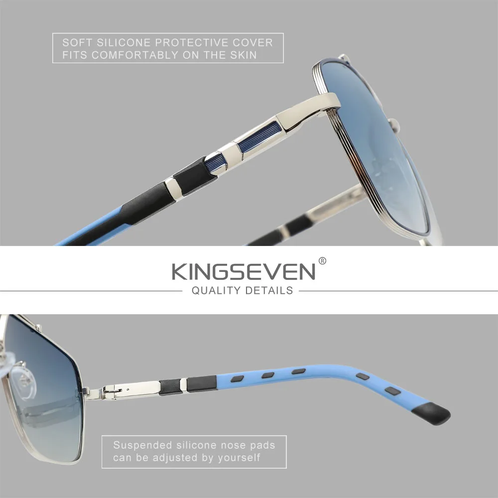 KINGSEVEN nuevas gafas de sol  - Sunglasses Aviator Polarized reseña y precio